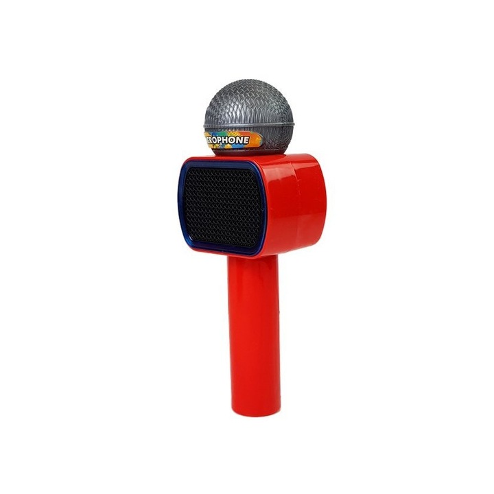 Играчка микрофон, Leantoys, Пластмаса, Многоцветен, 3 години+