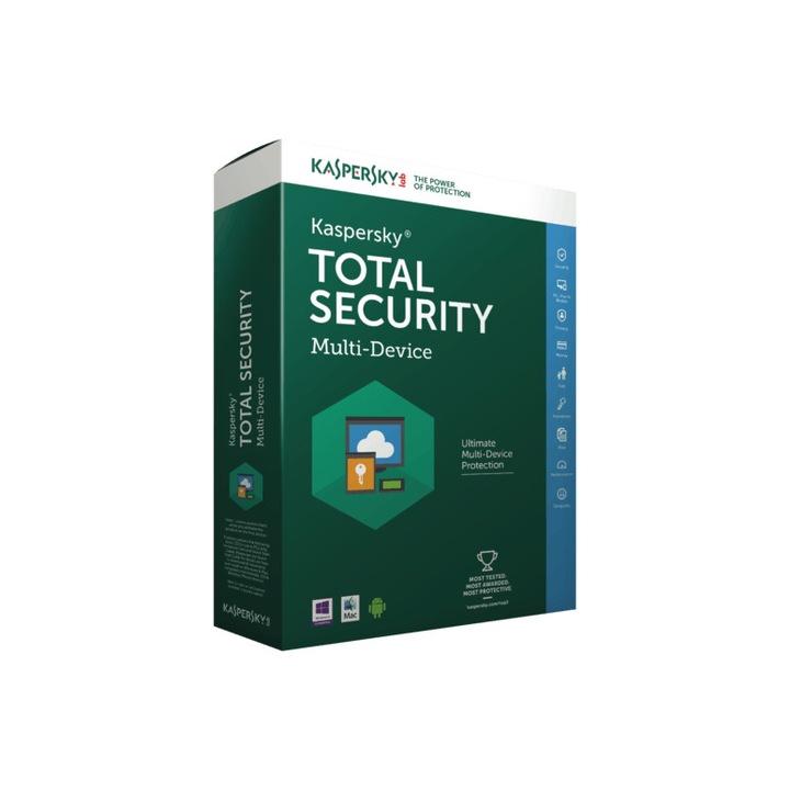 Kaspersky Total Security Multi Device – Megújítás – 1 év – 4 licenc – Elektronikus licenc