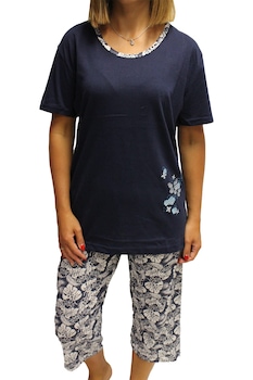 Pijamale de dama, Secret, 3/4, Fluturi, Bleumarin, Bluemarin Pijamale de dama, Secret, 3/4, Fluturi, Bleumarin, Bluemarin