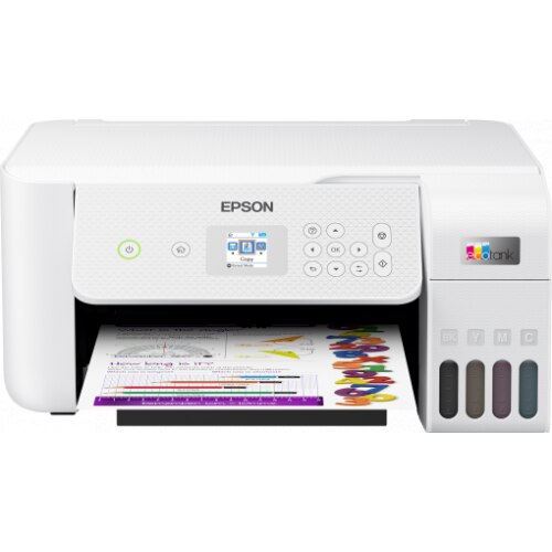 Multifunctional InkJet Color Epson ECOTANK L3266 CISS , A4, Wireless