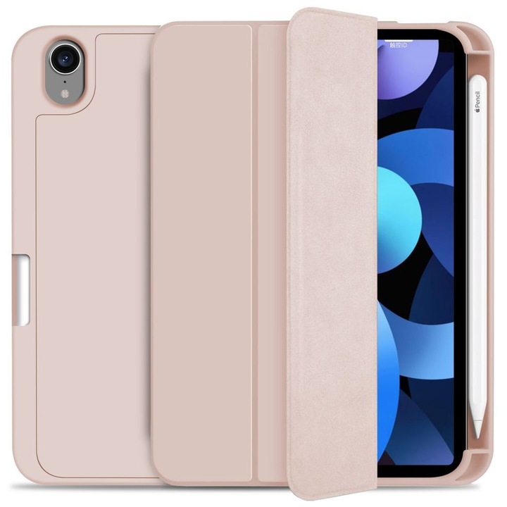 Калъф TECH-PROTECT Smartcase, Sc Pen за Apple iPad Mini 6, 2021, Pink Sand