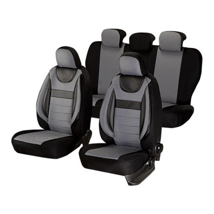 Huse scaune auto VW PASSAT B6 2005-2010, Dynamic Gri,11 piese