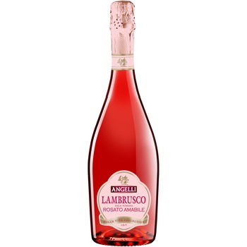 Lambrusco Rose Angelli, I.G.T, Demidulce, 0.75l Lambrusco Rose Angelli, I.G.T, Demidulce, 0.75l