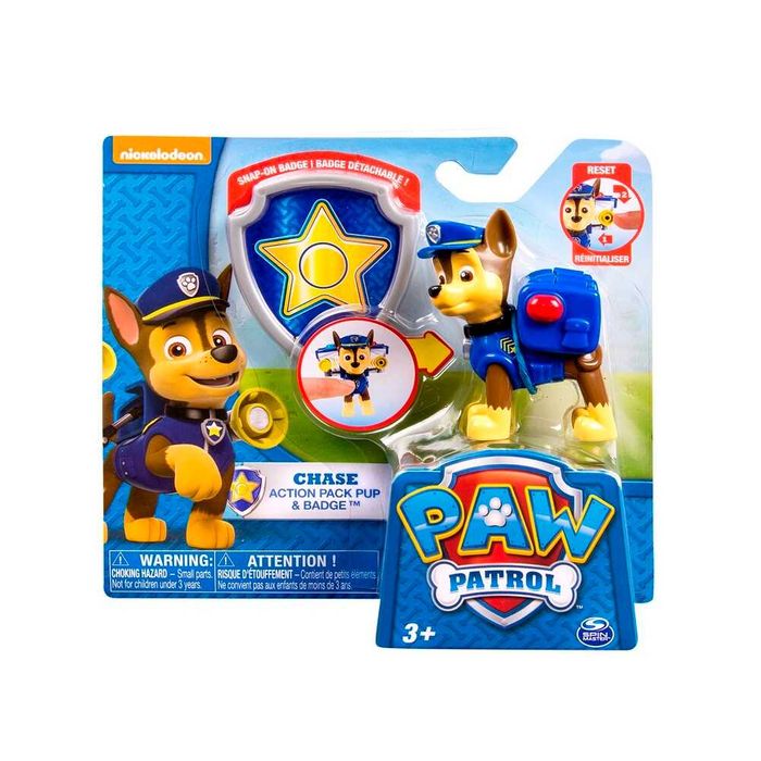 Figurina de actiune Paw Patrol Chase Marshall, multicolor