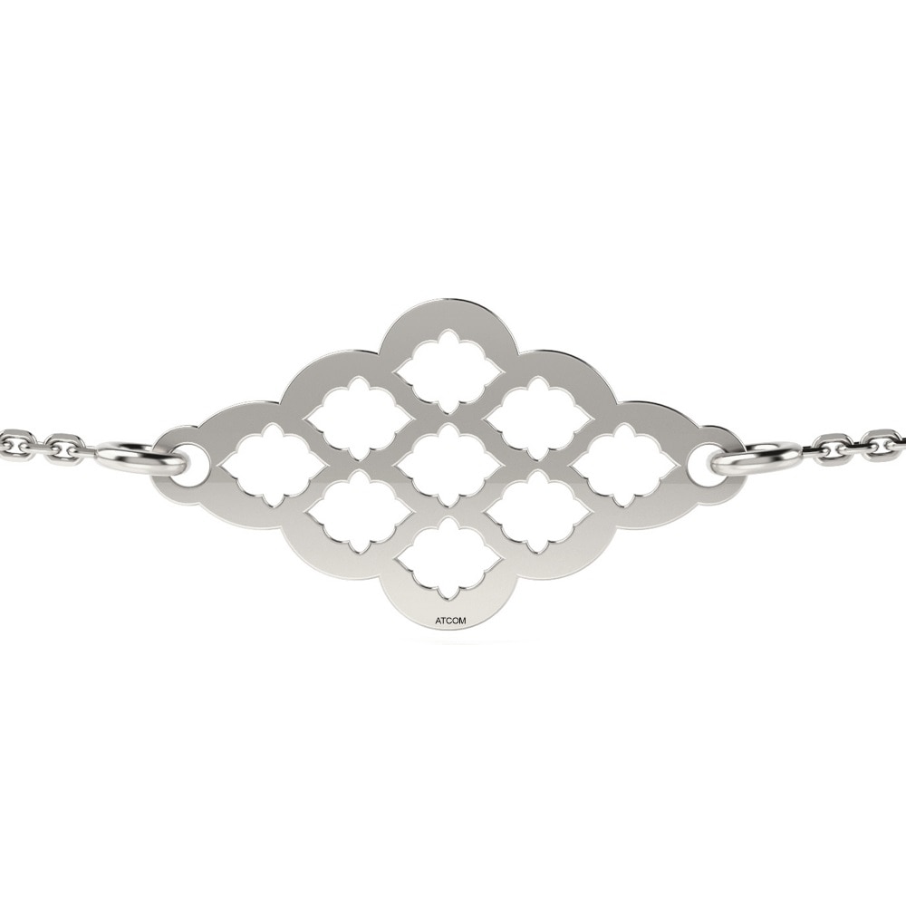 Bratara cu lantisor din argint model 62