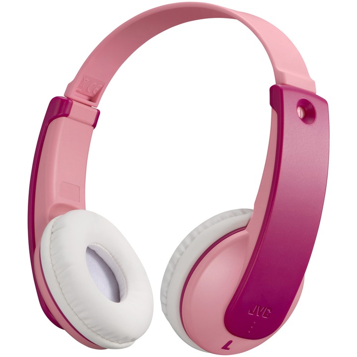 Аудио слушалки за деца On Ear JVC HA-KD10W-P-E, Wireless, Bluetooth, Автономия 16 часа, Розов