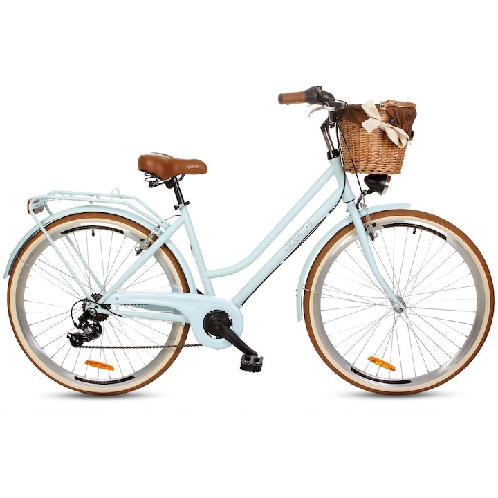 Goetze® Touring Női kerékpár, 7 fokozat, 28″ kerék, 17” váz, 160-190 cm magassag, Kék