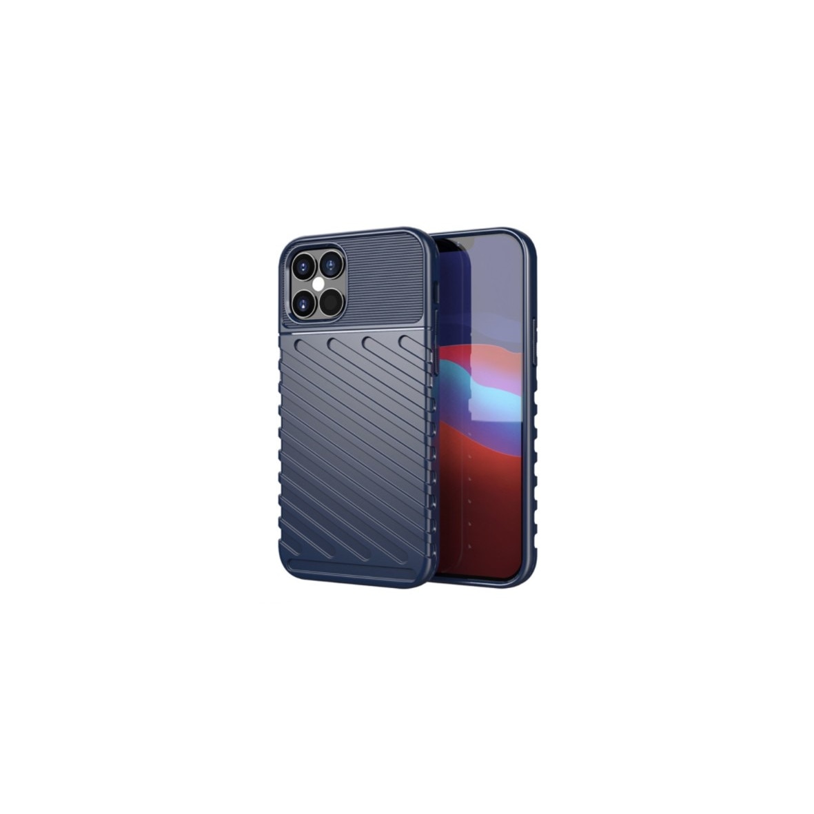 Husa TPU pentru iPhone 12, iPhone 12Pro, carcasa, Bleumarin