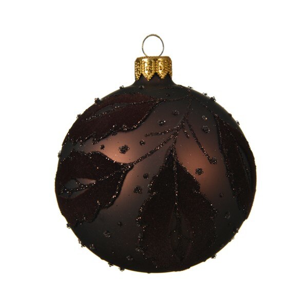 Glob - Flock Leaf - Dark Brown, Maro, Sticla