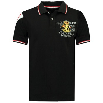 Tricou Polo, Geographical Norway, Bumbac, Negru, M Tricou Polo, Geographical Norway, Bumbac, Negru, M