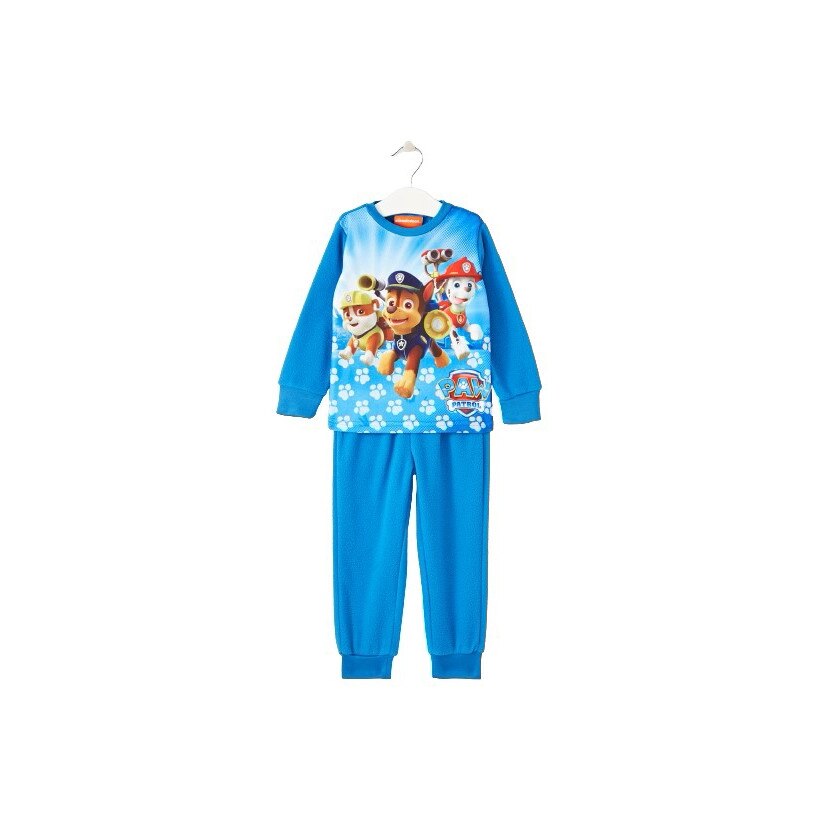 Pijamale lungi Paw Patrol,model 52041838, Albastru