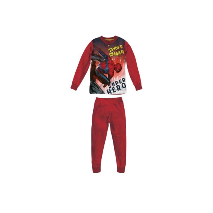 Pijamale lungi Spiderman,model MV40M4602, Rosu