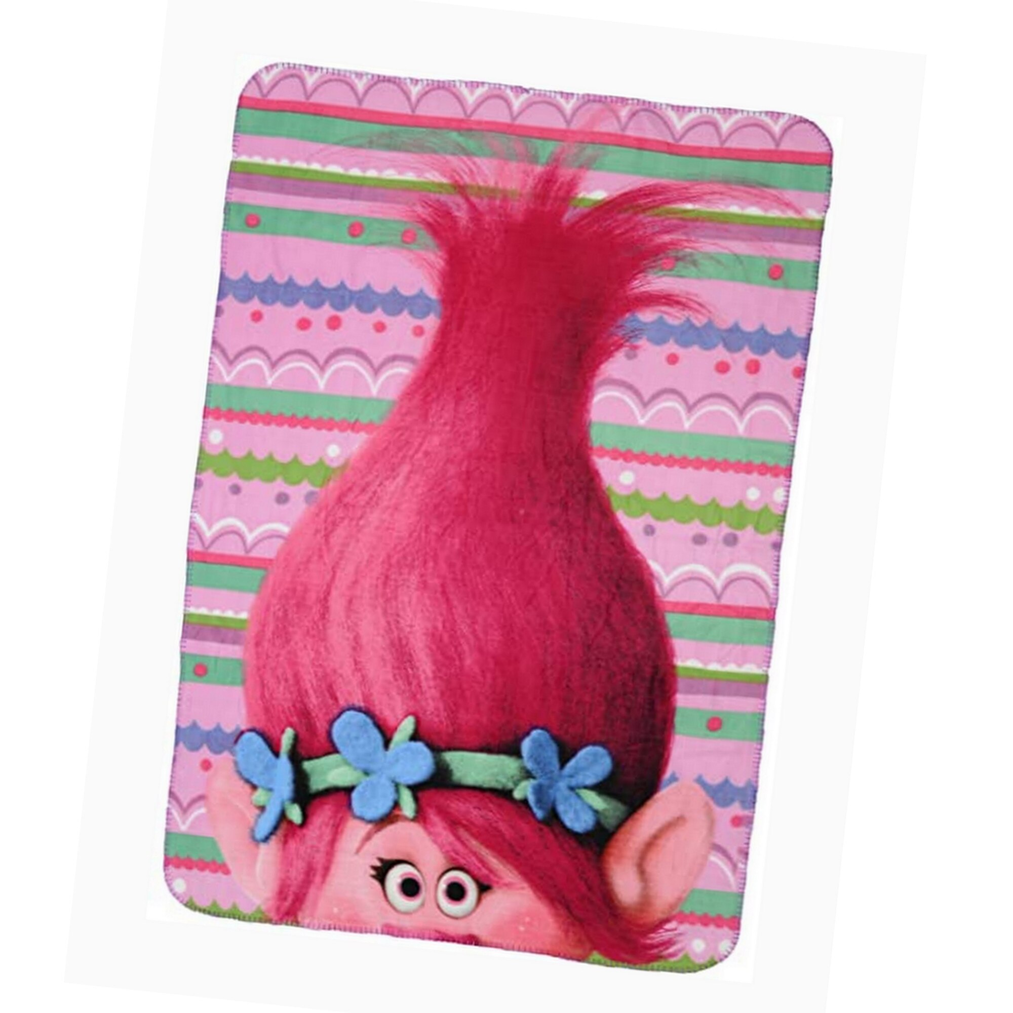 Paturica Trolls, DreamWorks, Poppy, roz, 100 x 140 cm