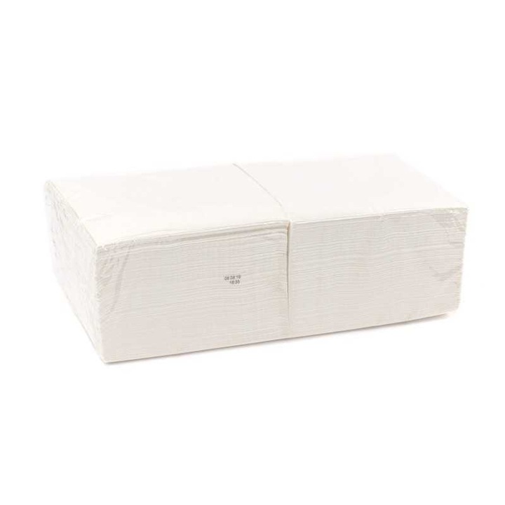 Servetele decorative 33x33 albe, 2 straturi, 250foi/set