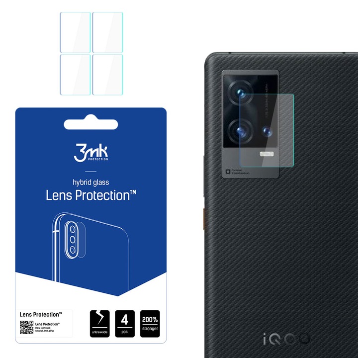 Комплект Протектор 3MK Lens Protection, за Vivo iQOO 8 Pro 5G, 4 броя