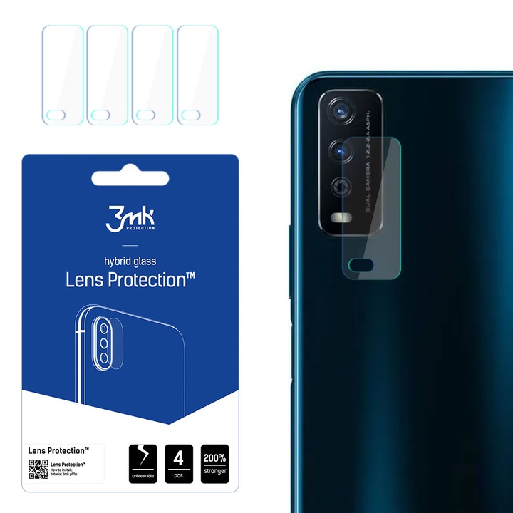 Комплект Протектор 3MK Lens Protection, за Vivo Y12G, 4 броя