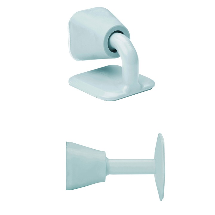 Комплект стопери за врати GOGOU, С лепило за фиксиране, От силикон, Устойчивост на натиск и удар, 2бр., Светло син