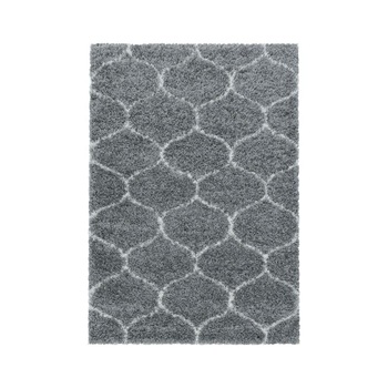 Covor modern cu fir lung Shaggy Salsa 3201, 280x370 cm, polipropilena 100% ,gramaj , 2200g/mp, inaltime fir 3 cm , model mozaic, culoare gri Covor modern cu fir lung Shaggy Salsa 3201, 280x370 cm, polipropilena 100% ,gramaj , 2200g/mp, inaltime fir 3 cm , model mozaic, culoare gri