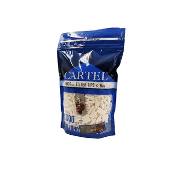 Set filtre rulat tigari Cartel Slim Long (6mm x 22mm) 1000 bucati si 50 foite Cartel Silver 70mm Set filtre rulat tigari Cartel Slim Long (6mm x 22mm) 1000 bucati si 50 foite Cartel Silver 70mm
