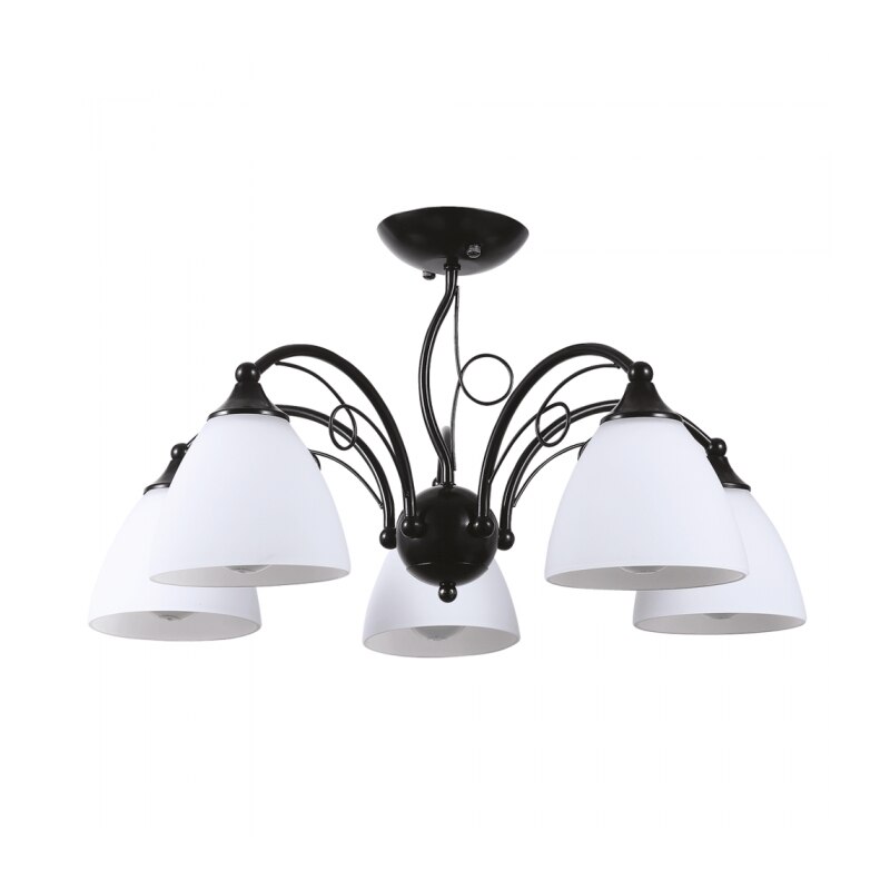 Lustra Bhoema Alb+Negru 5xE27 60W