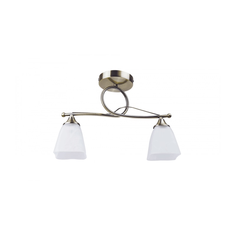 Lustra Clotis Alb+Alama 2xE27 60W