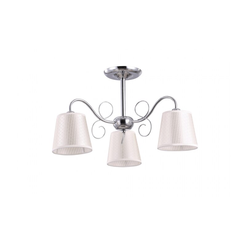 Lustra Ivy Crom+Alb 3xE27 60W