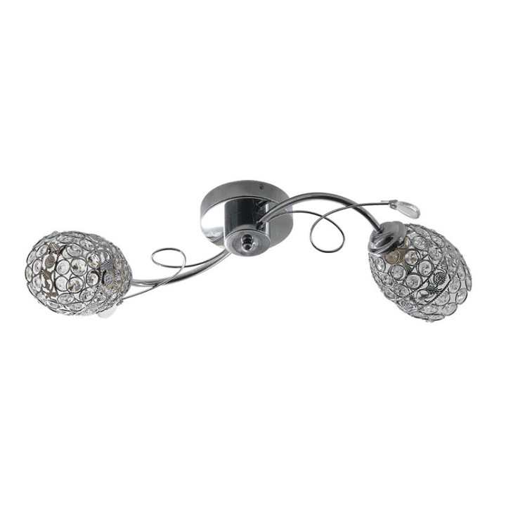 Lustra Saphire Crom+Alb 2xE27 60W