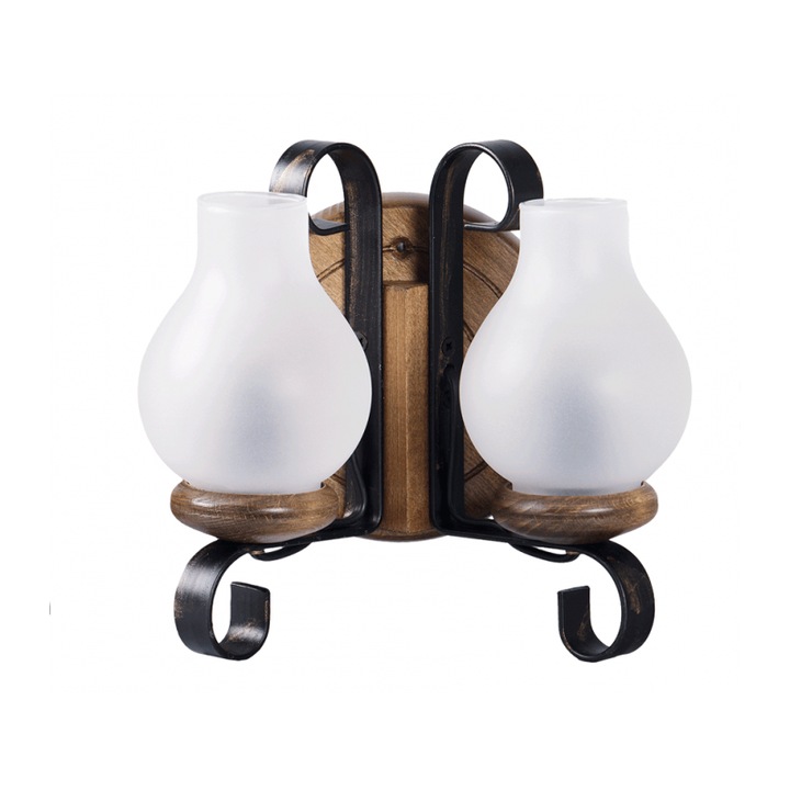 Аплик Elaria Орех 2xE14 40W