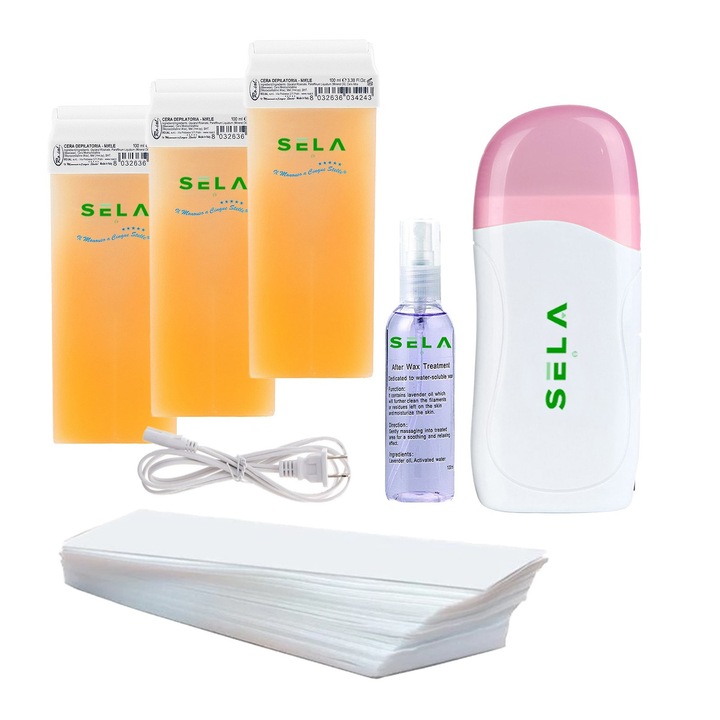Set Epilare Ceara Cartus, Sela, 3 rezerve ceara