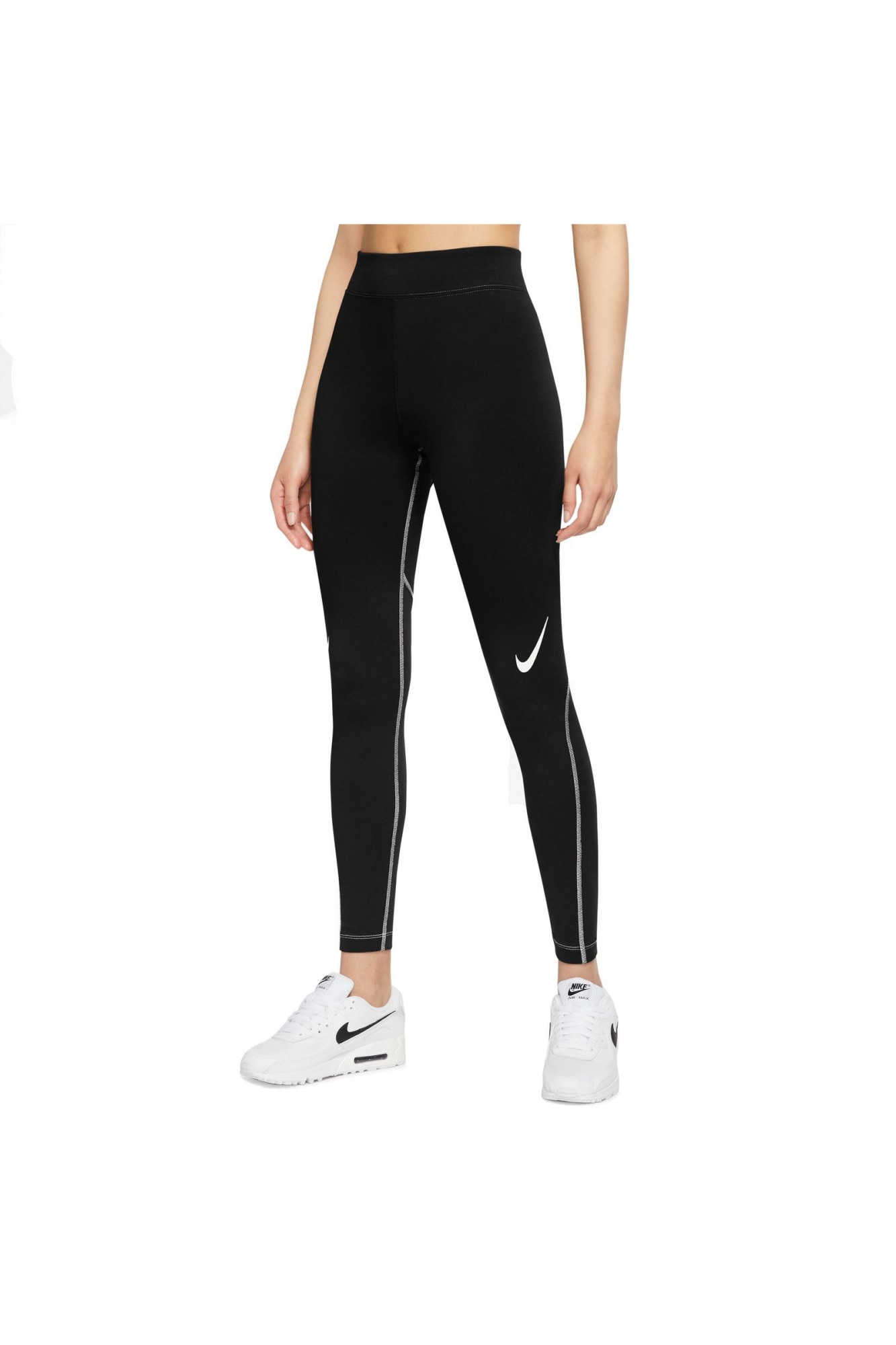 Colanti Nike W Nsw Swsh Gx Hr Lggng DD5588010 Femei Negru, Negru