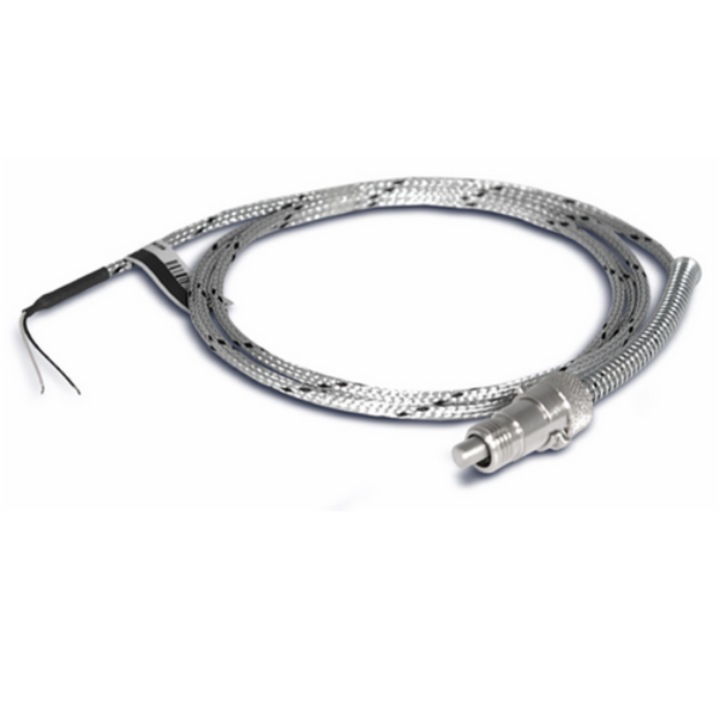 Sonda de temperatura EMKO, termocuplu tip J, diametru teaca Ø = 6 mm, lungime teaca 12 mm, cablu de 2m cu tresa metalica, temperatura 400˚C