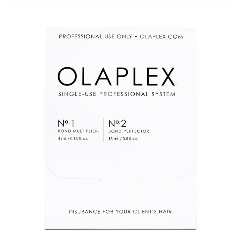 Set pentru par Olaplex Single-Use Professional System, No.1 Bond Multiplier 4ml, No.2 Bond Perfector 15ml