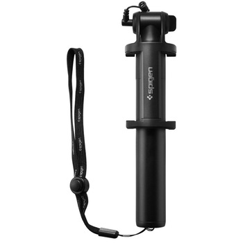 Selfie Stick cu cablu Jack 3.5 mm, compatibil cu iOS, Android, Windows, Negru, TLF-BBL3485 Selfie Stick cu cablu Jack 3.5 mm, compatibil cu iOS, Android, Windows, Negru, TLF-BBL3485