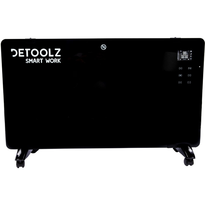 Convector electric 1000W/2000W, negru