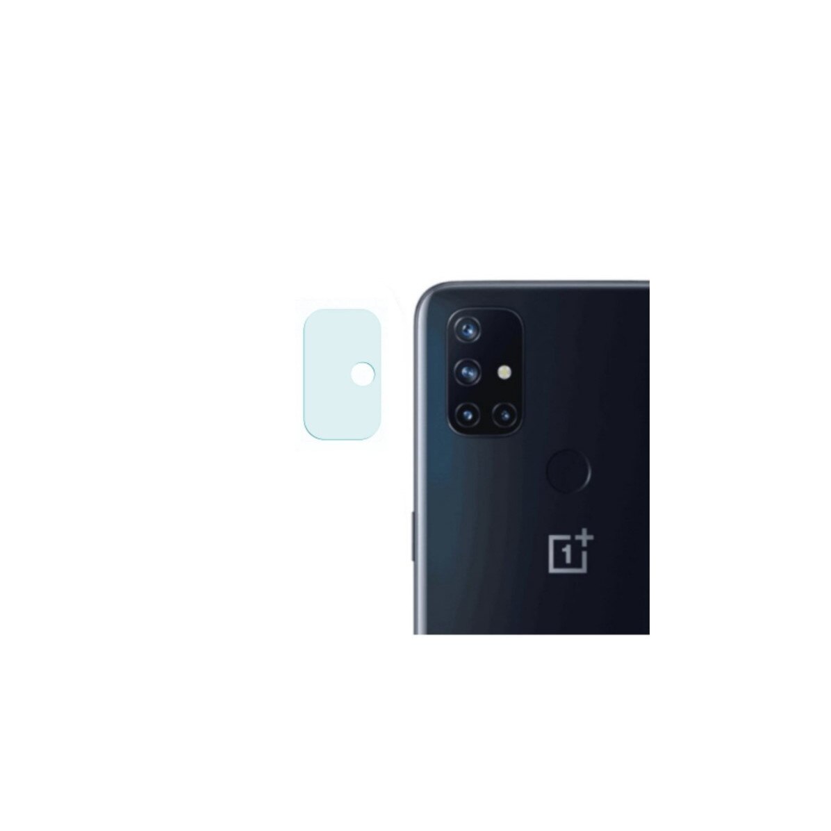 Folie de sticla securizata, pentru camera spate, compatibila cu OnePlus Nord N100, Transparenta