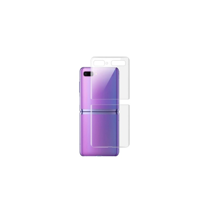 SOHO Kemény polimerfólia, Samsung Z Flip kompatibilis, Átlátszó