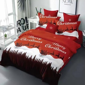 Set Lenjerie de pat,2 persoane,4 piese,230 x250 cm,Merry Christmas,rosu Set Lenjerie de pat,2 persoane,4 piese,230 x250 cm,Merry Christmas,rosu