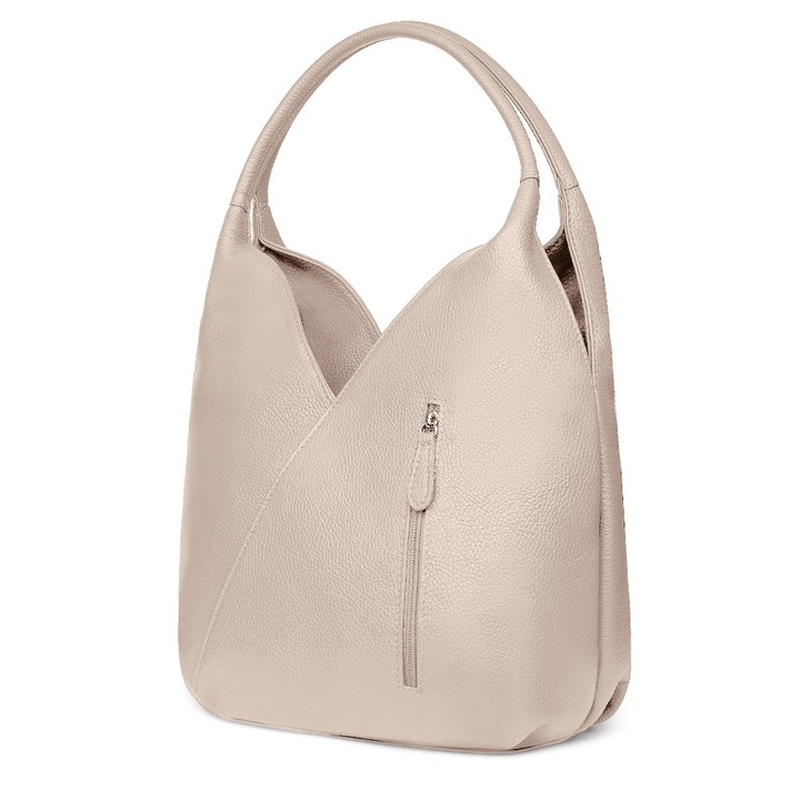 Lorena krém természetes bőr táska