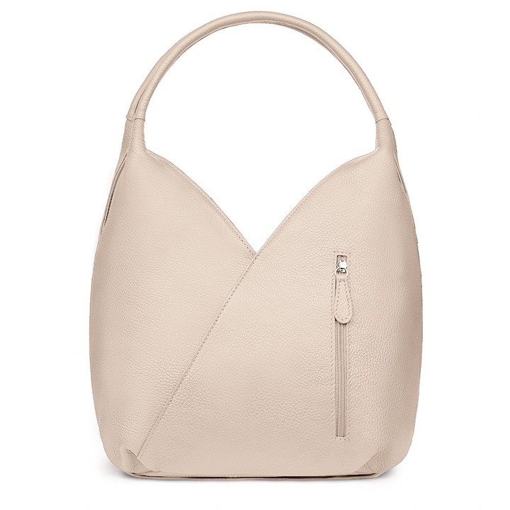 Lorena krém természetes bőr táska