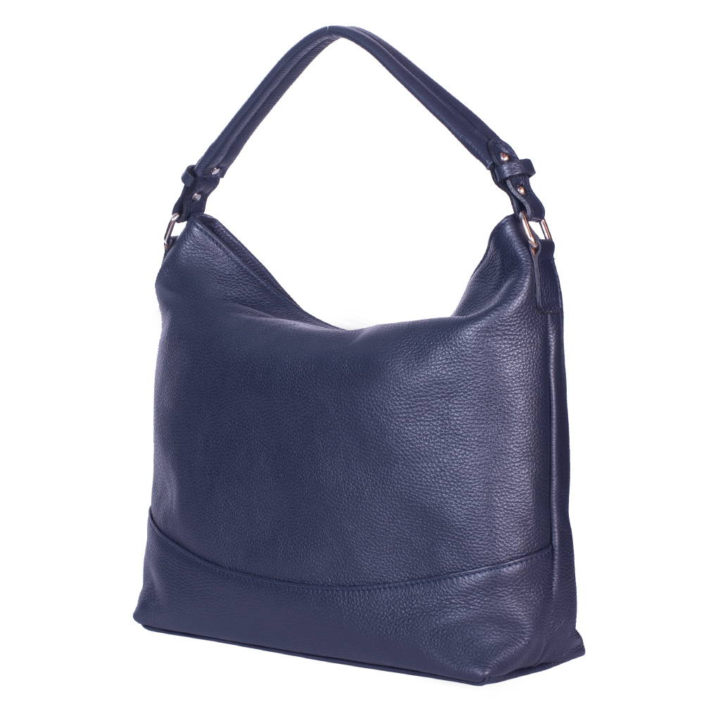 Geanta din piele naturala Andra bleumarin