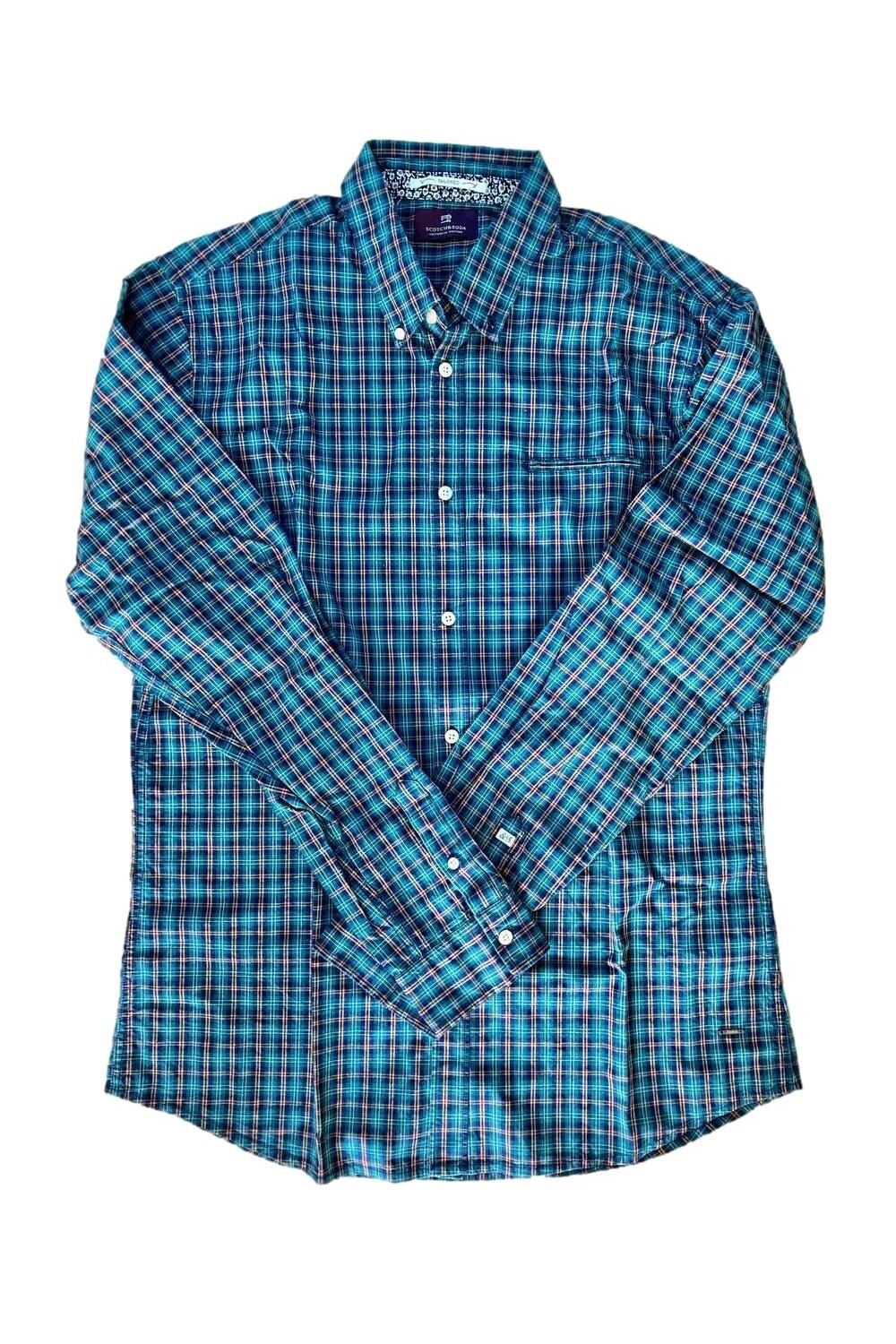 Camasa barbati, Scotch & Soda Amsterdam Classic, Bumbac, XL EU, Multicolor