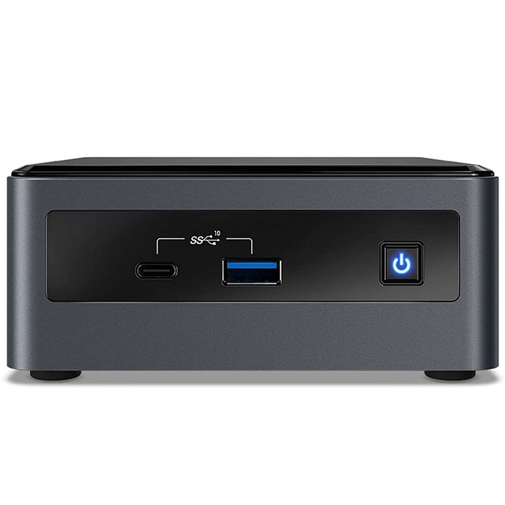 Intel NUC Mini PC, Core i3-10110U, 16 GB DDR4 RAM, 500 GB SSD NVMe, Wi-Fi 6, Bluetooth, operációs rendszer nélkül