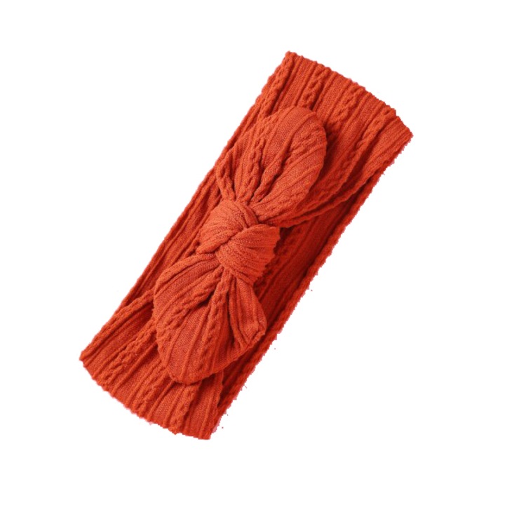 Bentita cu funda tip nod pentru fetite Portocaliu