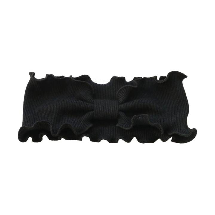 Bentita colorata pentru fetite cu striatii Negru