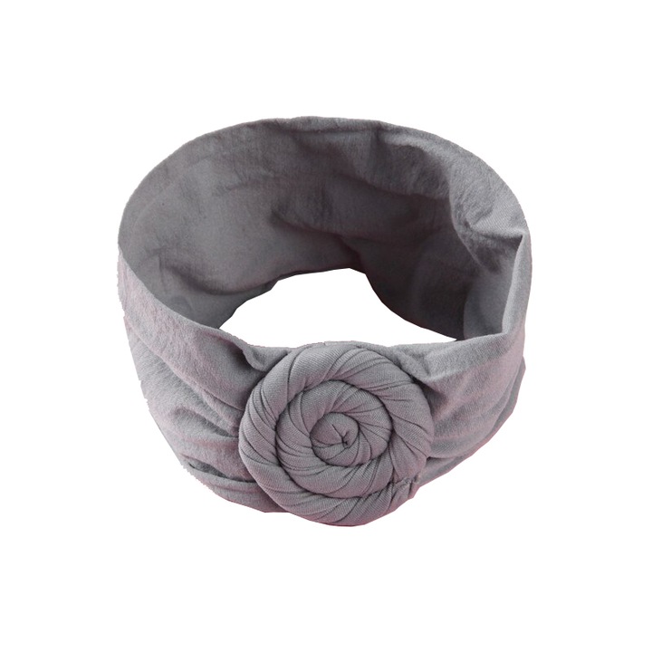 Bentita pentru fete model melc Gri