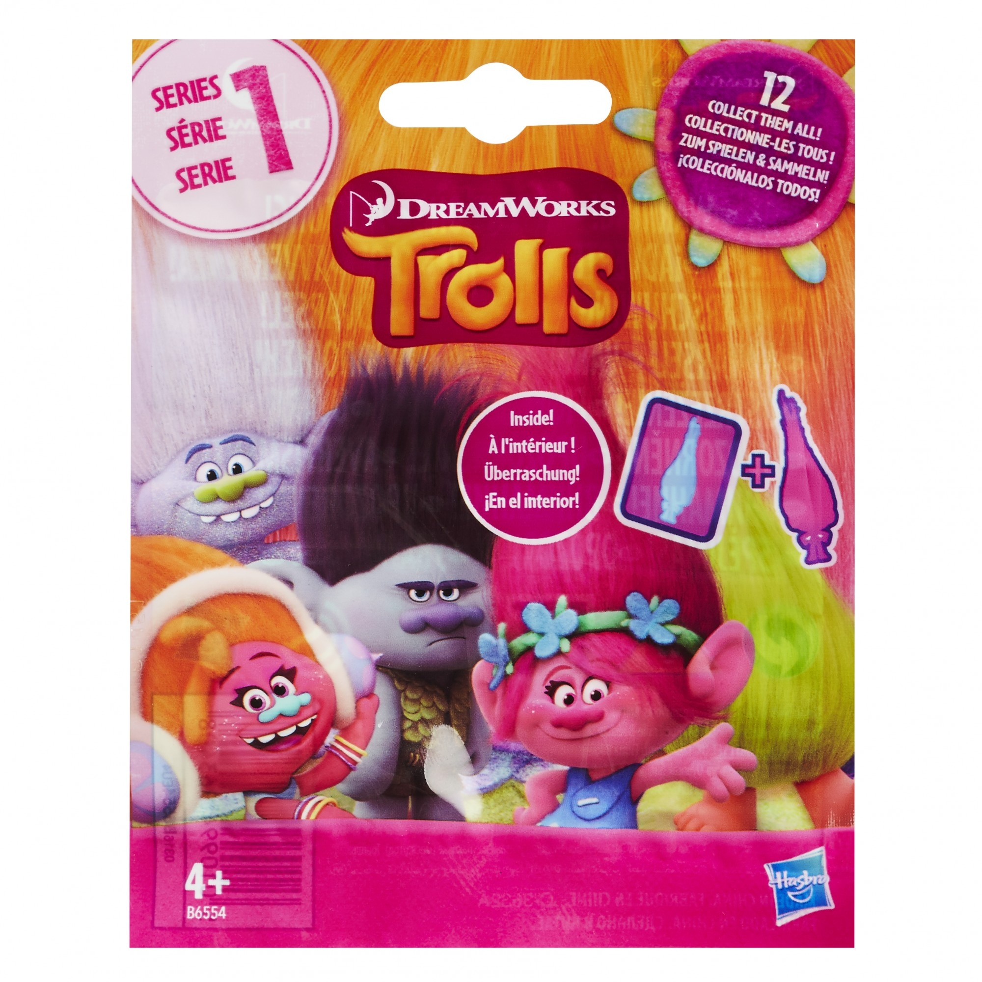 Punguta cu figurina Trolls, blind bag