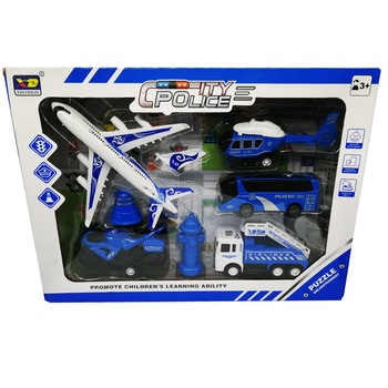 Set aeroport, 7 piese, cu plansa, 15 cm, Vision® Set aeroport, 7 piese, cu plansa, 15 cm, Vision®