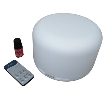 Difuzor aromaterapie, functie de umidificator, purificator, LED, 500 ml, alb, aroma inclusa Difuzor aromaterapie, functie de umidificator, purificator, LED, 500 ml, alb, aroma inclusa