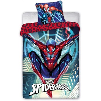Lenjerie de pat pentru copii Spiderman 140×200 cm, 70×90 cm, Disney, 100% bumbac Lenjerie de pat pentru copii Spiderman 140×200 cm, 70×90 cm, Disney, 100% bumbac