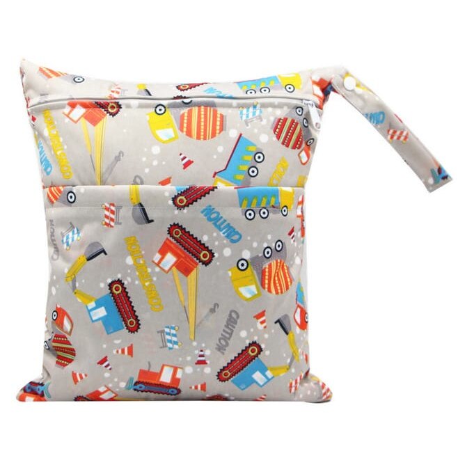 Sac pentru scutece bebelusi Alvababy, 35x30cm - model Constructor